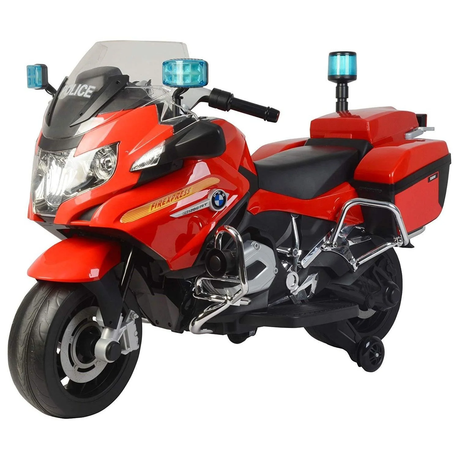 BMW R 1200 RT Police Motorcycle Red & Black Bike For Kids